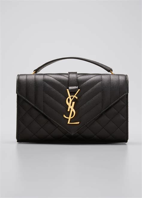 saint laurent small ysl monogram leather satchel bag black|SOLFERINO mini bag in smooth leather .